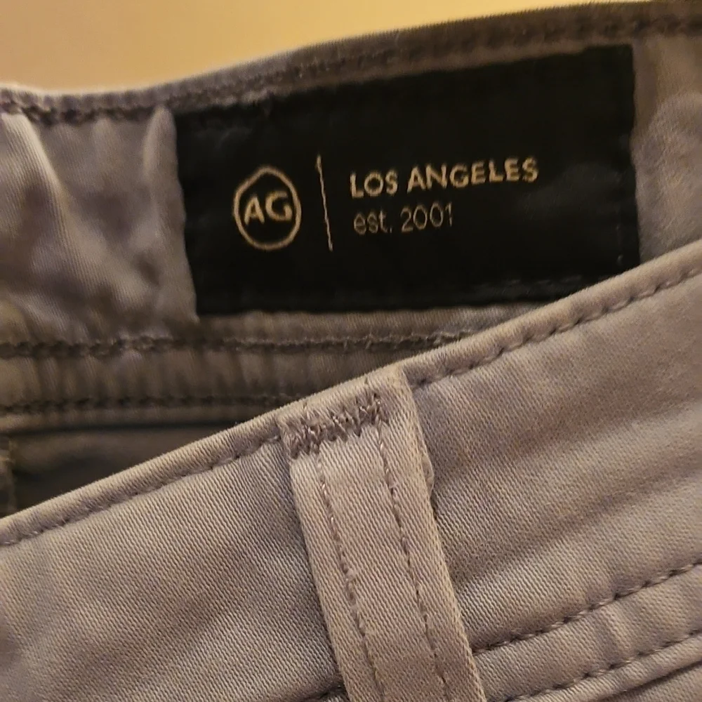 Ag Adriano Goldschmied Men's Slim Fit Light Gray Jeans